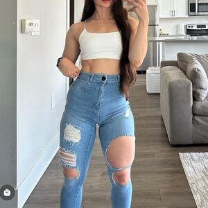 Fitjeans distressed skinny